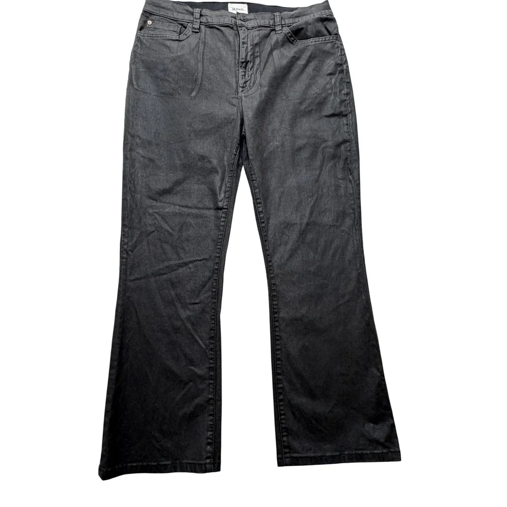 Hudson Bootcut Jeans Womens 32 Black High Rise Stretch Dark Wash Denim‎